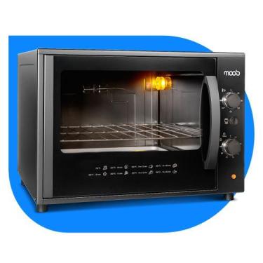 Imagem de Forno Elétrico de Bancada Moob Top 60 Litros Função Grill Preto 127V -