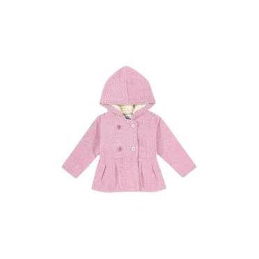 Imagem de Casaco feminino infantil inverno com capuz - Trick Nick, Rosa, 2T