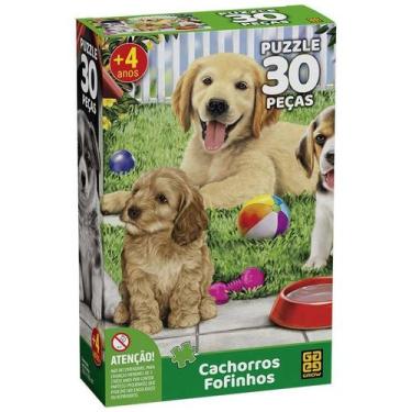 Imagem de Jogo Quebra Cabeça 30 Pcs Cachorros Fofinhos - Grow