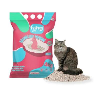 Imagem de Areia Higiênica Para Gatos Granulado Premium Perfumada Aroma Lavanda T