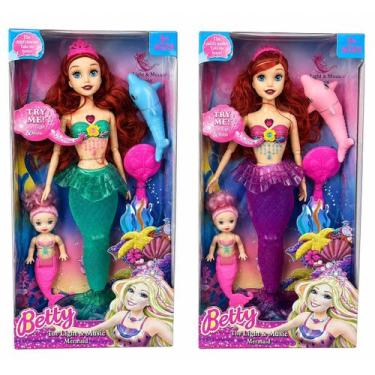 Imagem de Boneca Sereia Para Presente Infantil - GBG STORE