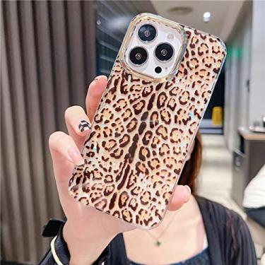 Imagem de Capa de silicone com estampa de leopardo com estampa de leopardo do arco-íris de luxo para iPhone 12 11 13 Pro Max XR XS X 6 8 7 Plus SE Capa de silicone macia, A07, para iPhone 11 Pro