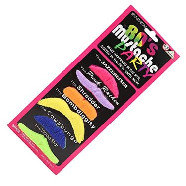 Imagem de Bigode falso, colorido requintado compacto portátil falso bigode exclusivo engraçado seguro não tóxico para o natal para crianças adulto para a festa de halloween