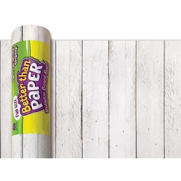 Imagem de Rolo de quadro de avisos vertical branco tamanho divertido Shiplap Better Than Paper®