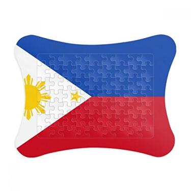 Imagem de Moldura de quebra-cabeça com a bandeira nacional das Filipinas da Ásia Country Decoração de imagem