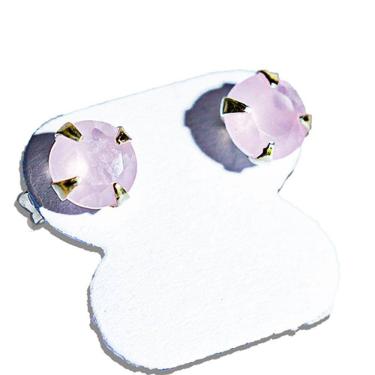 Imagem de Brinco Ponto de Luz Zircônia Quartzo Rosa 5mm Prata 925 136803