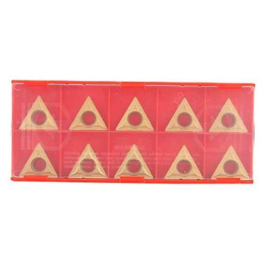 Imagem de 10 peças TCMT16T304 Conjunto de inserções de torneamento de carboneto triangulares de aço de tungstênio para tornear máquina de torno