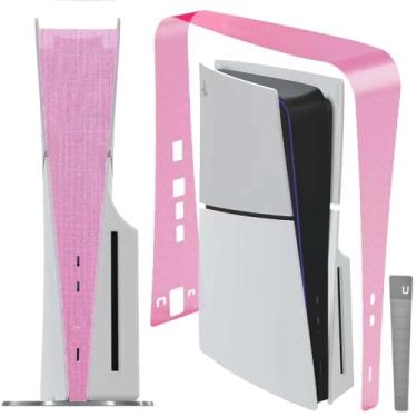 Imagem de Rede de proteção contra poeira para console fino PS5 (versão longa), barreira de dissipador de calor fina para PS5, proteção antipoeira para PlayStation 5, versão de unidade óptica fina/acessórios