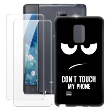 Imagem de MILEGOO Capa para Samsung Galaxy Note Edge N9150 + 2 peças protetoras de tela de vidro temperado, capa ultrafina de silicone TPU macio à prova de choque para Samsung Galaxy Note Edge N9150 (5,6