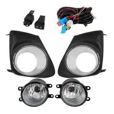 Imagem de WFLNHB Faróis de neblina de substituição para Toyota Corolla 2011-2013 Kit de faróis de neblina de condução 2 unidades de lentes transparentes 81210-06071