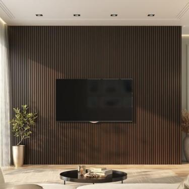 Imagem de Painel Ripado de Pvc Barra de 2,70m x 0,15cm venda em (0,40m²) Bariri Mogno