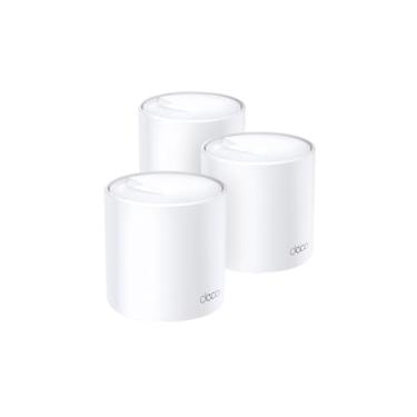 Imagem de TP-Link Deco X60 (3-Pack) V3.20 - Sistema Wi-Fi 6 Mesh AI AX5400, cobertura Wi-Fi de 650 m2, 2 portas Gigabit controlo parental, WPA3, compatível com roteadores de fibra