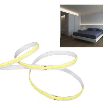 Imagem de Fita de Led COB 12v 4000K Rolo 50 metros 10w Iluminaçao Sala Quarto Co