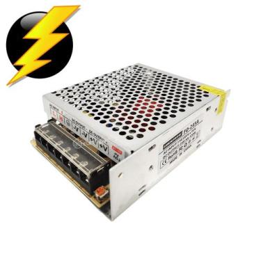 Imagem de Fonte Chaveada Alimentação 24V 5A 120W Colmeia Bivolt CFTV Fita LED So