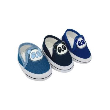 Imagem de Kit Com 3 Pares Sapatinho De Bebê Sapato De Bebê Direto Da Fabrica T51