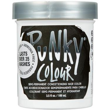 Imagem de Punky Cor de Cabelo Condicionante Semipermanente Ebony, Tintura de Cabelo Não Prejudicial, Vegana, Sem Ppd e Parabenos, Transforma-Se Em Uma Cor de Cabelo Vibrante, Fácil de Usar e Aplicar Tonalidade de Cabelo, Dura Até 35 Lavagens, 3,5 Onças
