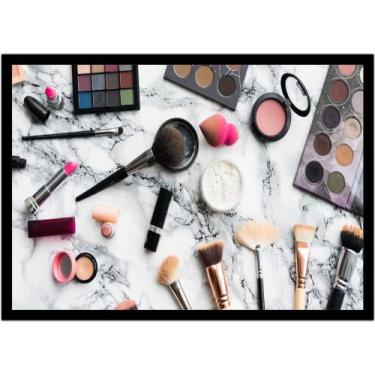 Imagem de Quadro Decorativo Estética Feminina Moda Salões De Beleza Maquiagem Mu