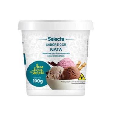 Imagem de Base em pó para sorvete sabor nata 100g selecta