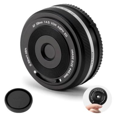Imagem de VILTROX 28mm F4.5 FE, 28mm f/4.5 Pancake Full Frame para Sony E Mount, Lente grande angular com foco automático para Sony E-Mount câmeras A7II A7SIII A7II A7RIII A7IV A7RIV A9 A1 FX3 A7RV ZVE1 A7CR