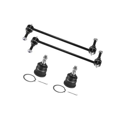 Imagem de Motoforti 4 peças de juntas esféricas inferiores para Dodge Grand Caravan 08-18 para Chrysler Town para Ram C/V para VW Routan Nº K500082/K7258 Barras estabilizadoras de suspensão de longa duração