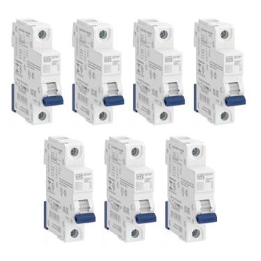 Imagem de Kit 7 unidades - weg disjuntor monopolar 63a curva c c63 mini din 5ka 