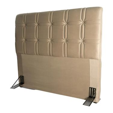 Imagem de Cabeceira para Cama Queen Size Hellen Zeus com Revestimento Platinum - 160cm de largura
