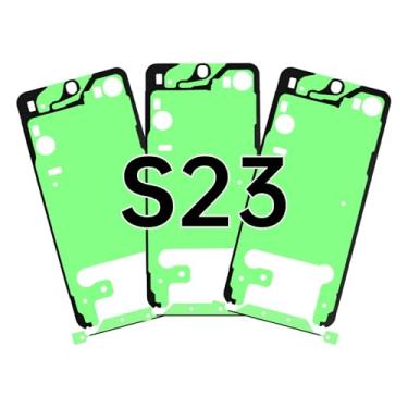 Imagem de BESJMYT 3 peças de fita adesiva de vedação de tela à prova d'água para Samsung Galaxy S23 à prova d'água adesivo de vedação para Samsung s23 SM-S911U SM-S911U1