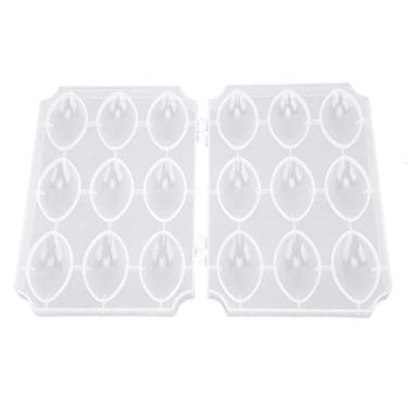 Imagem de Máquina de almôndegas, prensa de carne de bolo de carne com 9 almôndegas em forma de 5 x 27 x 18 cm, ferramenta para cozinhar (branco puro) (transparente)