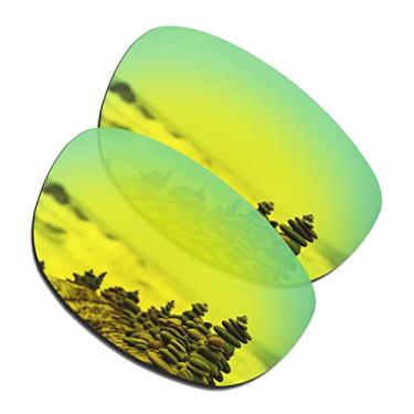 Imagem de SmartVLT Lentes de reposição masculinas ouro 24K para óculos de sol Ray-Ban Predator 2 RB2027 62 mm