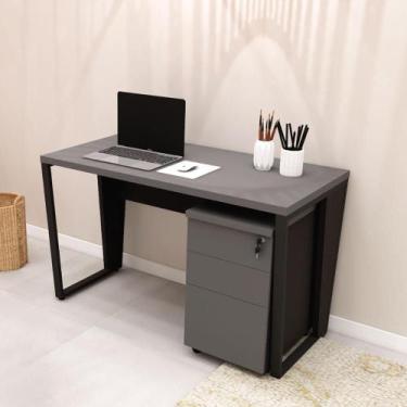 Imagem de Escrivaninha Industrial 1,20m x 0,60m Gaveteiro 3 Gavetas F5 - F5 Offi