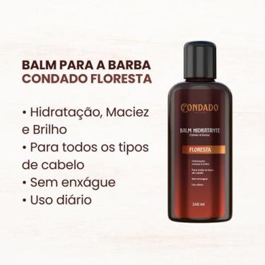 Imagem de Balm Condado Floresta 140 ml Barba Cabelo Bigode Brilho Hidratante Mac