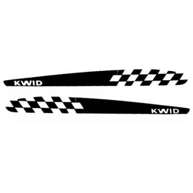 Imagem de Kit Adesivo Lateral Kwid  -  Preto  - Jhow Adesivos