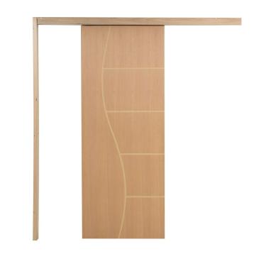 Imagem de Porta De Correr P- Verniz Frisada F07 210x110
