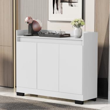 Imagem de Aparador Buffet Sala Lorde 3 Portas Branco