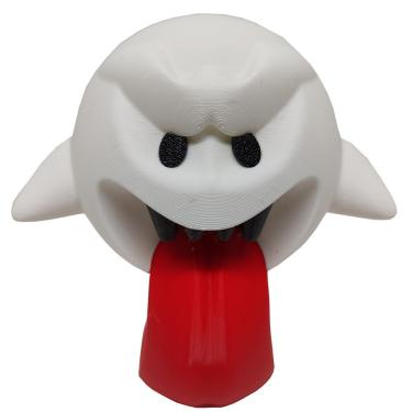 Imagem de Fantasma Mario Boneco 3d Geek Enfeite 13 Cm Objeto Decorativo