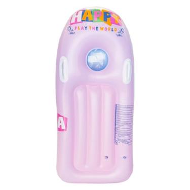 Imagem de simhoa Prancha de surfe inflável para crianças, boia aquática, auxílio para natação, prancha de surfe, inflável para piscina, festa, férias, piscina, Rosa