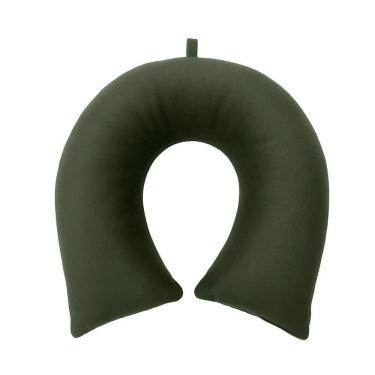 Imagem de Travesseiro De Pescoço Aveludado Cristal - Hedrons Olive