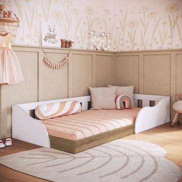 Imagem de Cama Montessoriana Infantil Solteiro 80 Memphis Branco