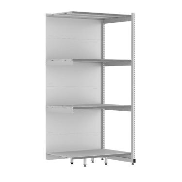 Imagem de Rack Parede 202 Fit 60 Continuação Branco 90x60 Pe Cinza