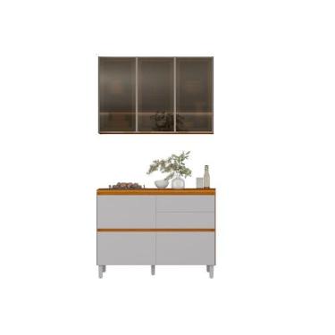Imagem de Cozinha Completa Itatiaia Lumina 200cm em Madeira MDF - Moveis Itatiai