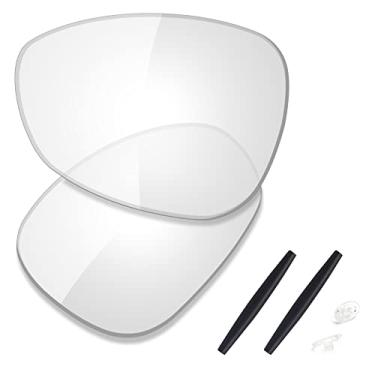 Imagem de SAUCER Lentes de reposição premium e kits de borracha para óculos de sol Oakley Crosshair 1.0 (2005) High Defense - HD Clear
