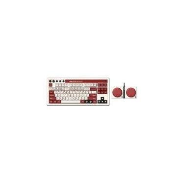 Imagem de Teclado Mecânico 8BitDo Fami Edition, Bluetooth, 2.4G, USB-C, Branco - 85HA01