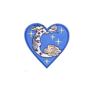 Imagem de Ruoming Ruoming 1 peça de adesivos decorativos para cartas de tarô, design místico bordado, sol e lua, apliques costurados DIY para roupas e acessórios (Tarot11)