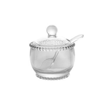 Imagem de Açucareiro Wolff Pearl De Cristal Incolor 10cm X 8cm X 7cm
