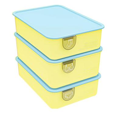 Imagem de Organizador de Meias | Divisor de Organização para Calcinhas | Conjunto Organizador de Gaveta Antipó para Roupa Interior para Quarto, Casa de Banho e Armário