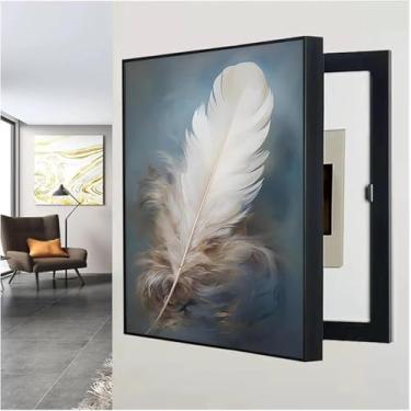 Imagem de Criativo Caixa Decoração Do Painel Elétrico Caixa Tampa Do Medidor Elétrico Interno Painel Elétrico Ocultar Pinturas Para Restaurante Sala De Estar Quarto, A, 60x70cm