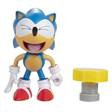 Imagem de Sonic The Hedgehog 4-Inch Action Figure Classic Sonic with Spring Collectible Toy