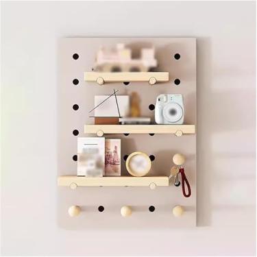 Imagem de Woode Pegboard, Kit De Pegboard Pael, Organizador De Parede Pegboard, Diy Armazenamento E Display Paels Para Organizador De Parede, Coffee Color, 40x60cm