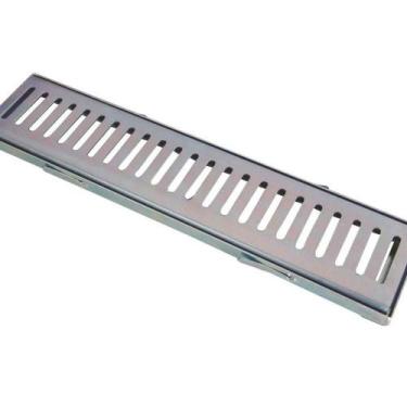 Imagem de Grelha e Castilho de Aço Galvanizado Chapa 2mm 10x100cm - METASAL