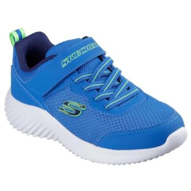 Imagem de Skechers Tênis masculino Bounder 403906n (infantil), Azul, 19